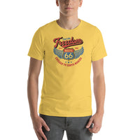 Route 66 T-Shirt - Feel the Freedom - Short-Sleeve Unisex - Multiple Sizes & Colors