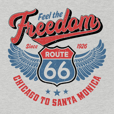 Route 66 T-Shirt - Feel the Freedom - Short-Sleeve Unisex - Multiple Sizes & Colors