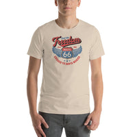 Route 66 T-Shirt - Feel the Freedom - Short-Sleeve Unisex - Multiple Sizes & Colors