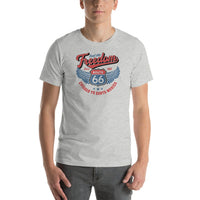 Route 66 T-Shirt - Feel the Freedom - Short-Sleeve Unisex - Multiple Sizes & Colors