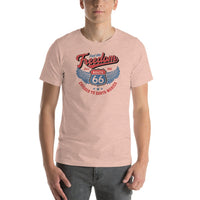 Route 66 T-Shirt - Feel the Freedom - Short-Sleeve Unisex - Multiple Sizes & Colors