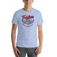 Route 66 T-Shirt - Feel the Freedom - Short-Sleeve Unisex - Multiple Sizes & Colors