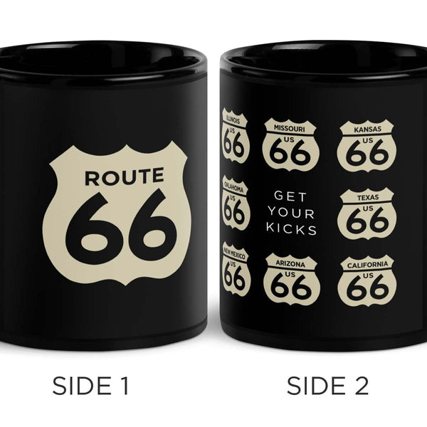 Route 66 Black Coffee Mug
