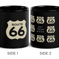 Route 66 Black Coffee Mug