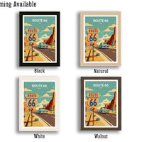 Route 66 Art Print | Route 66 | Route 66 Wall Decor| Route 66 Print | Route 66 Poster | Route 66 Art | Printable Wall Art | Travel Poster
