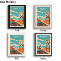 Route 66 Art Print | Route 66 | Route 66 Wall Decor| Route 66 Print | Route 66 Poster | Route 66 Art | Printable Wall Art | Travel Poster