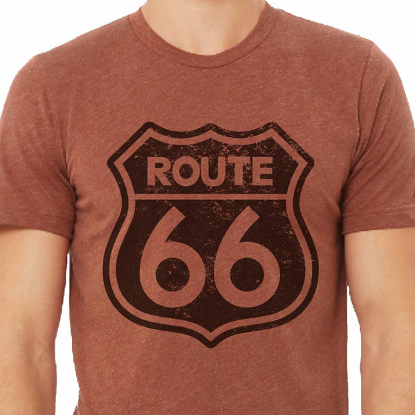 Route 66 Tee Shirt, Vintage Road Sign Tshirt Gift