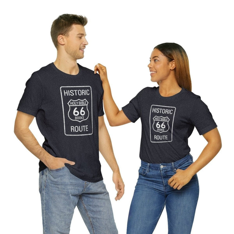 HISTORIC ROUTE 66 Holy Bible T-Shirt, Christian shirt