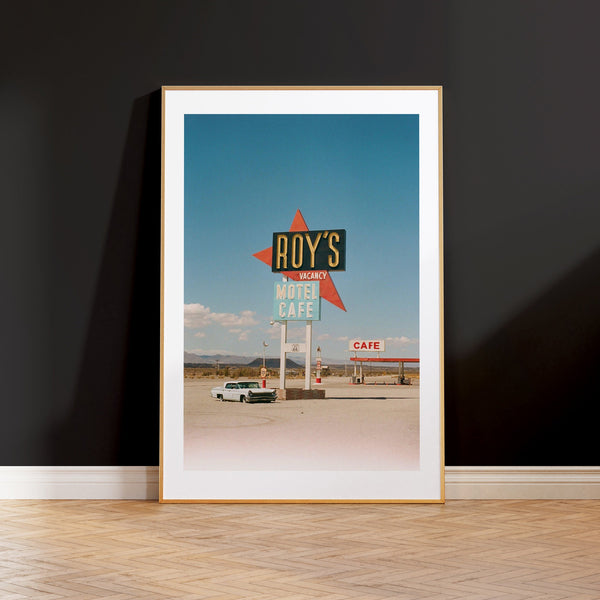 Roy's Motel & Cafe Photograph Mojave Desert Route 66 Art Print