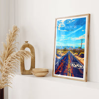 Route 66 Poster - USA Wall Art, the perfect gift and a lasting travel memory | Art Print