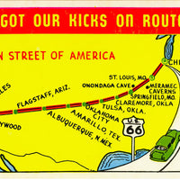 Route 66 Printable Postcards, Vintage Retro Travel Art (Digital Download)