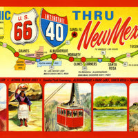 Route 66 Printable Postcards, Vintage Retro Travel Art (Digital Download)
