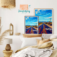 Route 66 Poster - USA Wall Art, the perfect gift and a lasting travel memory | Art Print