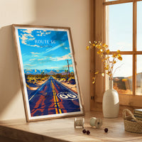 Route 66 Poster - USA Wall Art, the perfect gift and a lasting travel memory | Art Print
