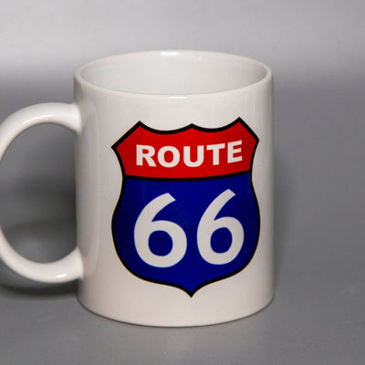 Route 66 Red, White, and Blue 12 Ounce Mug