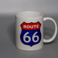 Route 66 Red, White, and Blue 12 Ounce Mug