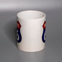 Route 66 Red, White, and Blue 12 Ounce Mug