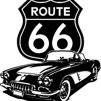 Route 66 Vector, 66, Vector, Digital Download, Vector Illustrations, Vector Art, Printable Image, Retro Designs