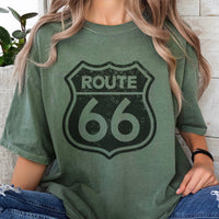 Route 66 Tshirt, Vintage Road Sign Gift Tee