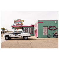 Mr D'z Route 66 Diner Print - Vintage Americana Poster