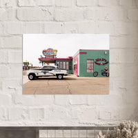 Mr D'z Route 66 Diner Print - Vintage Americana Poster