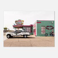 Mr D'z Route 66 Diner Print - Vintage Americana Poster