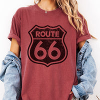 Route 66 Tshirt, Vintage Road Sign Gift Tee