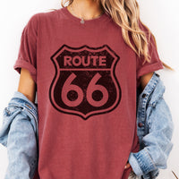 Route 66 Tshirt, Vintage Road Sign Gift Tee