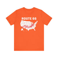 Route 66 Map Shirt, Road Trip Shirt, Family Trip, Solo Trip, Friends Trip, Vintage Shirt, USA Trip, American Road, Souvenirs Shirts, States