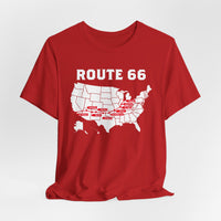 Route 66 Map Shirt, Road Trip Shirt, Family Trip, Solo Trip, Friends Trip, Vintage Shirt, USA Trip, American Road, Souvenirs Shirts, States