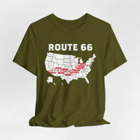 Route 66 Map Shirt, Road Trip Shirt, Family Trip, Solo Trip, Friends Trip, Vintage Shirt, USA Trip, American Road, Souvenirs Shirts, States