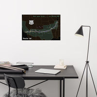 Route 66 Poster Map