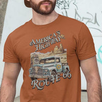 Route 66 Americas Highway Vintage Tee - Retro Travel Shirt, The Mother Road, Gift for Travelers, Motorcycle Road Trip, Road Trip T-Shirt