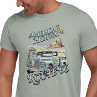 Route 66 Americas Highway Vintage Tee - Retro Travel Shirt, The Mother Road, Gift for Travelers, Motorcycle Road Trip, Road Trip T-Shirt