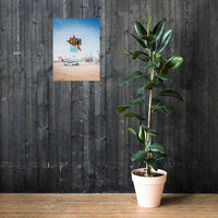 Retro Route 66 Wall Art – Roys Motel & Café Photograph, Vintage Desert Americana Print