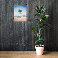 Retro Route 66 Wall Art – Roys Motel & Café Photograph, Vintage Desert Americana Print