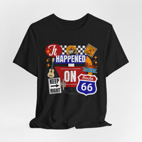 It Happened On Route 66, Retro Classic Diner Collection, One Of A Kind, Arizona, Oklahoma, Western, US Map, Road Trip Shirt, Route 66 Sign