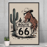 Route 66 Wall Art | Historic Highway Digital Print | Instant Download | Mother Road Souvenir Home Decor | Western Road Trip Printable Poster