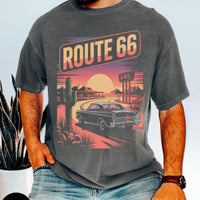Vintage Route 66 T-Shirt, Retro Road Trip Tee