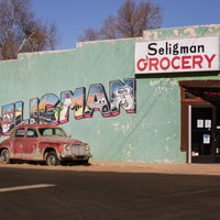 Route 66 Wall Art – Seligman Grocery Print – Retro Car Photography – Americana Mural Decor – Vintage Arizona Road Trip Photo