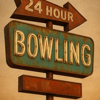 Route 66 Retro Gas Station Print – Vintage Americana Wall Art – Digital Download