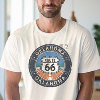 Oklahoma Route 66 Graphic T Shirt Retro Road Trip Tee Unique Highway Sign Travel Shirt Classic Oklahoma Souvenir Gift Shirt