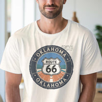 Oklahoma Route 66 Graphic T Shirt Retro Road Trip Tee Unique Highway Sign Travel Shirt Classic Oklahoma Souvenir Gift Shirt