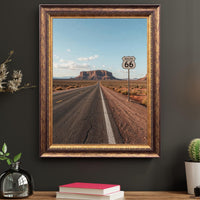 Route 66 Sign Wall Art – Vintage Desert Road Print – Americana Landscape – Printable Digital Download