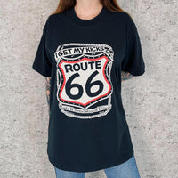 80's Vintage I Get My Kicks on Route 66 Tee Shirt T-Shirt