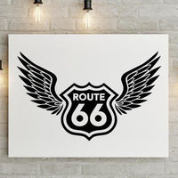 Route 66 Winged Sign - Digital SVG & PNG Download, Ideal for Car Decals, Travel Art, Cricut Projects, and Vintage Home Decor Prints, T-Shirt