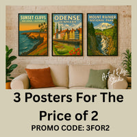 Route 66 Hot Rod Art Print: Vintage Arizona Travel Poster