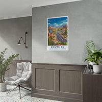 Route 66 Art Print | American Landscape Wall Art (Digital Download Available) Travel USA Poster Print Scenic Gift Tourist