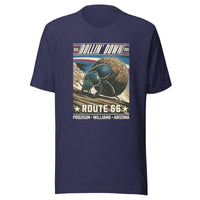 Poozeum "Rollin Down Route 66" Unisex Short Sleeve T-shirt, Multiple Colors