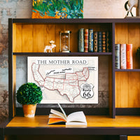 1926 Route 66 map large printable poster of the Mother Road (instant download)